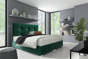 Harry 2 kontinentální postel 180x200 zelená
