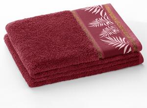 Bavlněný ručník AmeliaHome Pavos bordó