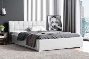 Čalouněná postel s matrací Kendi 140x200 Bílý