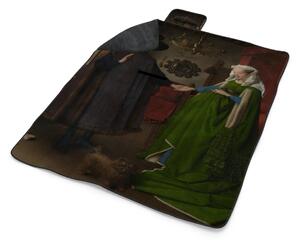 Sablio Plážová deka Svatba manželů - Jan van Eyck: 200x140 cm