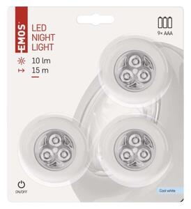 Emos lighting 3× Samolepicí LED světlo P3819, 10 lm, 3× AAA 1440033100