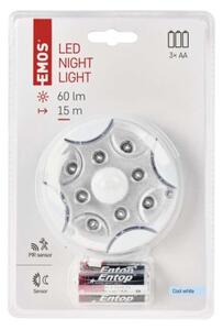 Emos lighting LED noční světlo P3310K s pohybovým čidlem na 3× AA 1440883200
