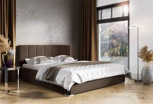 Čalouněná postel Ledo 120x200 hnědý Kovový rám