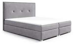 Kontinentální postel Lara 140x200 šedý