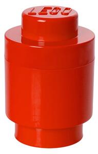 Červený úložný kulatý box LEGO®, ⌀ 12,5 cm