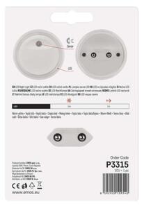 Emos lighting LED noční světlo P3315 s fotosenzorem do zásuvky 1456000120
