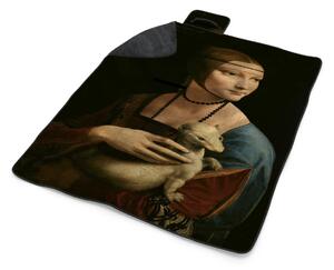 Sablio Plážová deka Dáma s hranostajem - Leonardo da Vinci: 200x140 cm
