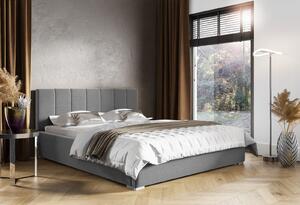 Čalouněná postel s matrací Ledo 120x200 šedý