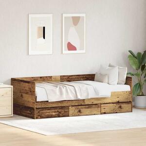 Daybed se zásuvkou Staré dřevo 90 x 200 cm Kompozitní dřevo 3333993