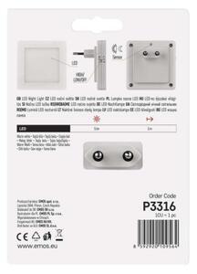 Emos lighting LED noční světlo P3316 s fotosenzorem do zásuvky 1456000130