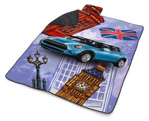 Sablio Plážová deka Mini sedan Londýn: 200x140 cm