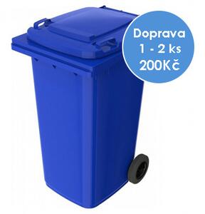 Odpadní nádoba popelnice 240L - Modrá