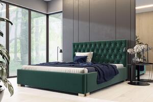 Čalouněná postel Lena 140x200 zelená