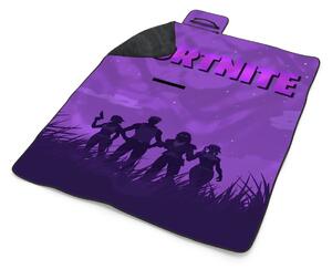 Sablio Plážová deka FORTNITE Fialová silueta: 200x140 cm