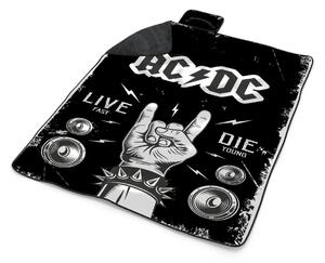 Sablio Plážová deka ACDC Live fast, die young: 200x140 cm
