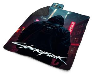 Sablio Plážová deka Cyberpunk 2077 Pohled do města: 200x140 cm