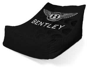 Sablio Sedací vak Lounge Logo Bentley Černý - 80 x 95 x 50 cm