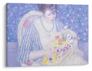 Obraz - Frederick Carl Frieseke, The Basket of Flowers, reprodukce (70x50 cm)