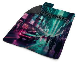 Sablio Plážová deka Cyberpunk 2077 Město: 200x140 cm