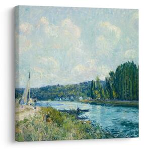 Obraz - Alfred Sisley, The Banks of the Oise, reprodukce (30x30 cm)