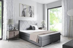 Kontinentální postel Marcus 180x200 šedý