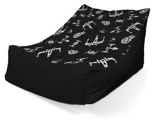 Sablio Sedací vak Lounge Star Wars Vesmírné lodě Pattern - 80 x 95 x 50 cm