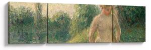 Obraz - Camille Pissarro, The Bather, reprodukce (170x50 cm)