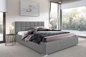 Manželská postel s matrací Santiago 140x200 šedý