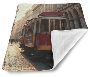 Sablio Deka pro miminko Historická červená tramvaj - 80x100 cm