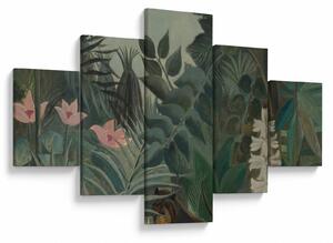 Obraz - Henri Rousseau, The Equatorial Jungle, reprodukce (125x70 cm)