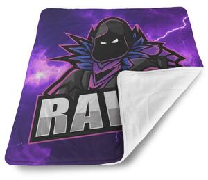 Sablio Deka pro miminko FORTNITE RAVEN Fialová bouře - 80x100 cm