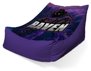 Sablio Sedací vak Lounge FORTNITE RAVEN Steampunk město - 80 x 95 x 50 cm
