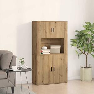 Vysoký bufet Artisanový dub 80 x 33 x 150 cm Kompozitní dřevo 3334337