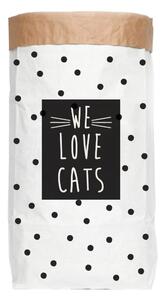 Úložný pytel z recyklovaného papíru Really Nice Things Love Cats
