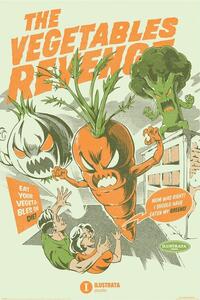 Plakát, Obraz - Ilustrata - The Vegetables Revenge, (61 x 91.5 cm)