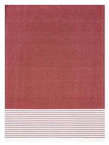 Livarno Home Kuchyňské utěrky, 50 x 70 cm, 2 kusy (pruhy červená / bílá) (100345877003)