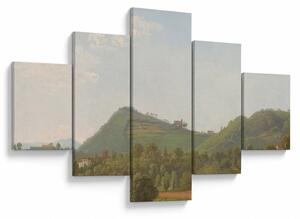 Obraz - Simon Denis, View Near Naples, reprodukce (125x70 cm)