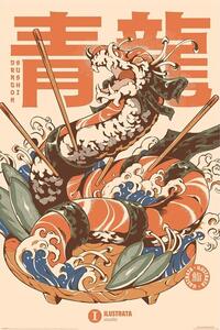 Plakát, Obraz - Ilustrata - Dragon Sushi