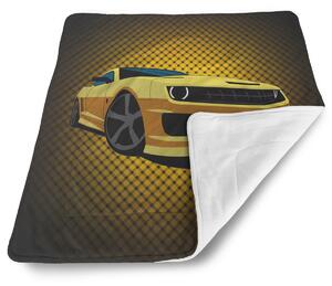Sablio Deka pro miminko Chevrolet Camaro Žlutá mřížka - 80x100 cm