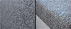 Rozkládací pohovka Detroid pravá šedá/grafitová