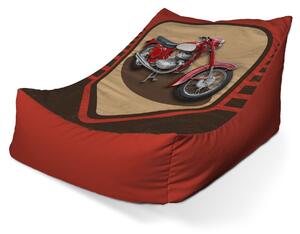 Sablio Sedací vak Lounge Jawa panelka Vintage - 80 x 95 x 50 cm