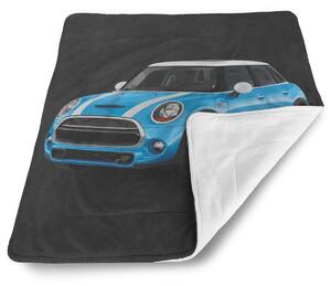Sablio Deka pro miminko Mini sedan Černé pozadí - 80x100 cm