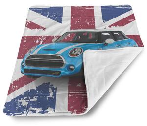 Sablio Deka pro miminko Mini sedan Britská vlajka - 80x100 cm