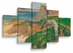 Obraz - Henri Moret, The Island of Raguenez, Brittany, reprodukce (125x70 cm)