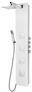 Polysan SPIRIT SQUARE termostatický sprchový panel nástěnný, 250x1550mm, bílá, 81151