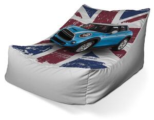 Sablio Sedací vak Lounge Mini sedan Britská vlajka - 80 x 95 x 50 cm