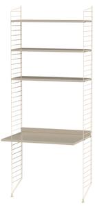 String sestava, Dřevěné prvky jasan, Kovové prvky bílá String