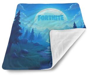 Sablio Deka pro miminko FORTNITE Modré údolí s měsícem - 80x100 cm