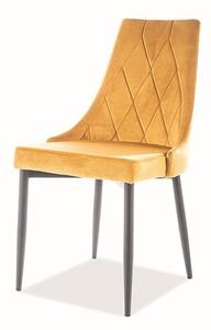 Jídelní židle TRAX žlutá/černá