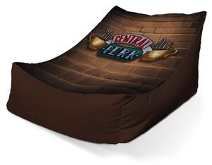 Sablio Sedací vak Lounge Seriál přátelé CENTRAL PERK Cihly - 80 x 95 x 50 cm